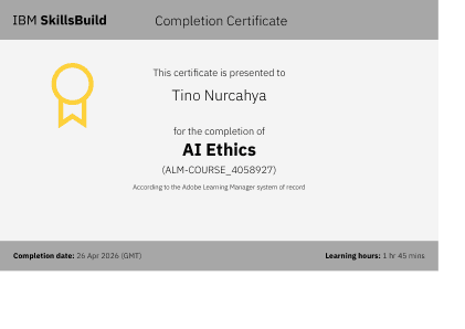 Certificate: AI Ethics  SkillsBuild