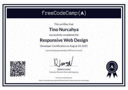 Certificate: Responsive Web Design